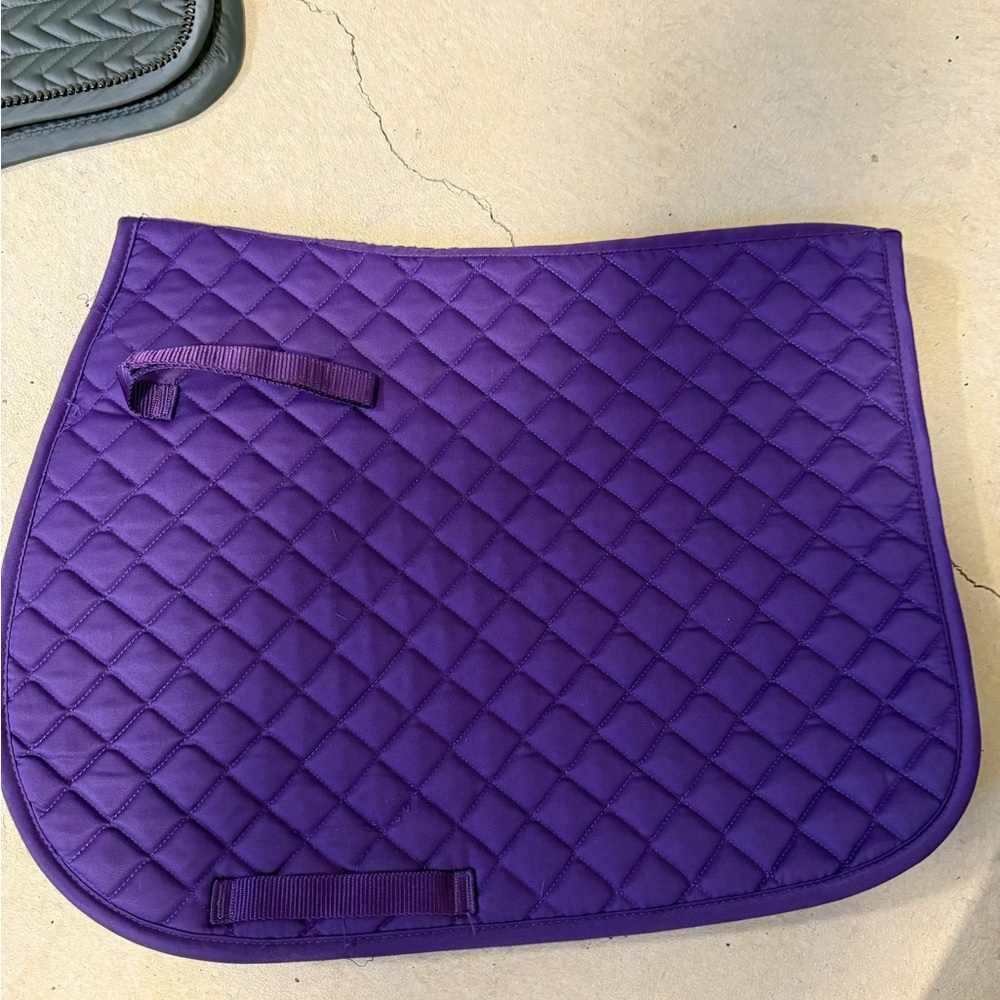 Purple Quilted Saddle Pad